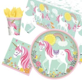 Magical Unicorn Tableware Pack for 8