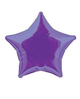 Deep Purple Star Foil Balloon