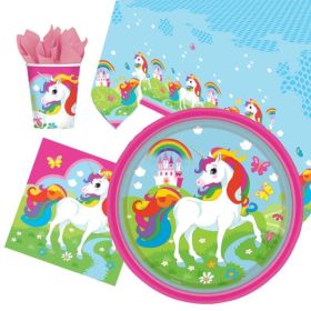 Unicorn Party Tableware Pack for 8