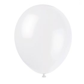 Linen White Latex Balloons 12", pk10