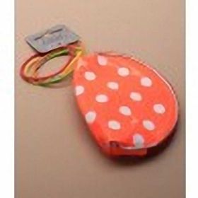 Coloured PVC Purses with white spots