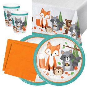 Woodland Animals Party Tableware Packs